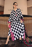 M Print Lawn 3pc Lawn & Chiffon