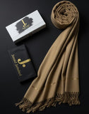 J. Premium Box Pack Italian Wool Shawl- Bisconi