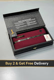 J.Summer Wash & Wear Mens-Wine with box