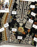 All-Over Print Embroidered Black Lawn Suit With Emb. Chiffon Dupatta-MS202