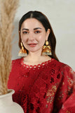 Organza Net Cotton Chikankari Designer Embroided 3piece