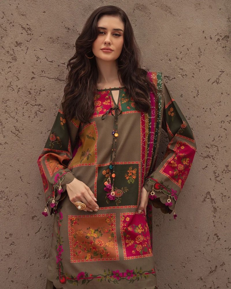 Charizma printed lawn 3pc Artical- AC921
