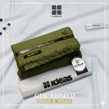 GULAHMED- Premium Shalwar Kameez For Mens (Olive Green)