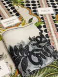 MARIA B. EMBROIDED 3PC LAWN- #PD1876 SUMMER