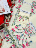 Hussain Rehar Summer Designer Lawn 3pc Embroided #D111