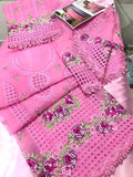 PREMIUM DESIGNER 3PC organza embroided chicken - mi2804