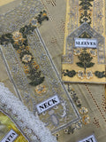 PREMIUM DESIGNER 3PC chickenkari lawn- M49s