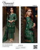 (10 Designs) BAREEZE EMBROIDED PREMIUM LAWN 3PC #DZ98007