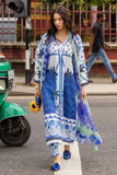 PRINTED 3pc LAWN WITH EMBROIDED LACE & PATCHES