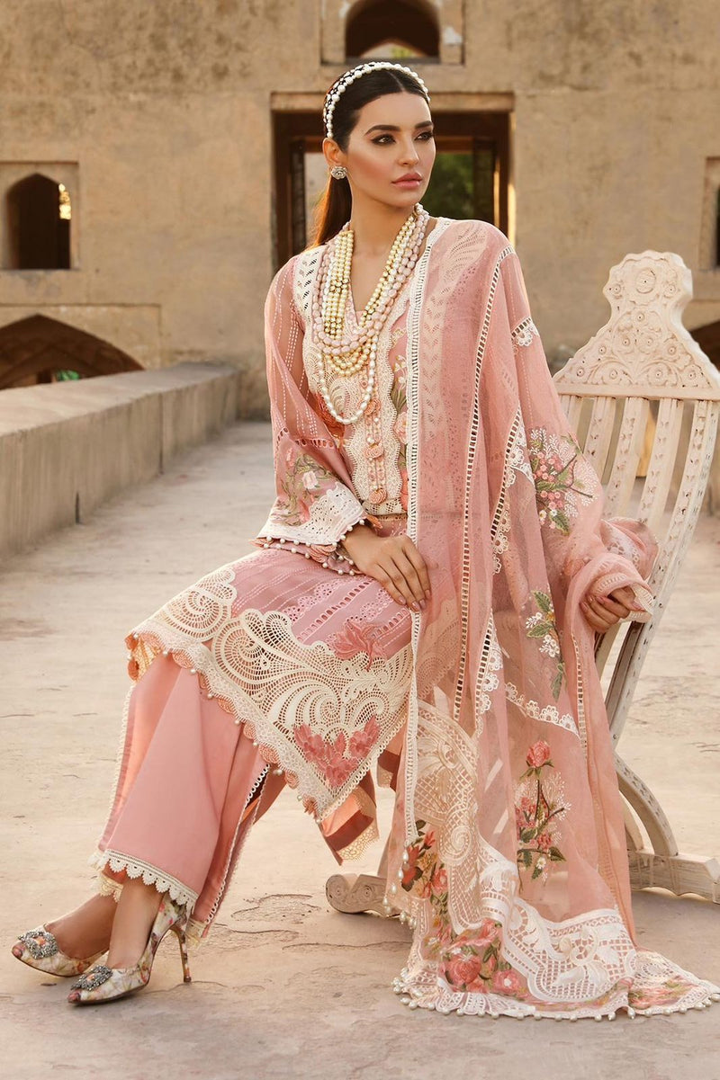 Luxury Embroided Lawn 3pc Organza Duppata