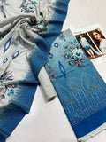 (10 Designs) BAREEZE EMBROIDED PREMIUM LAWN 3PC #DZ98007