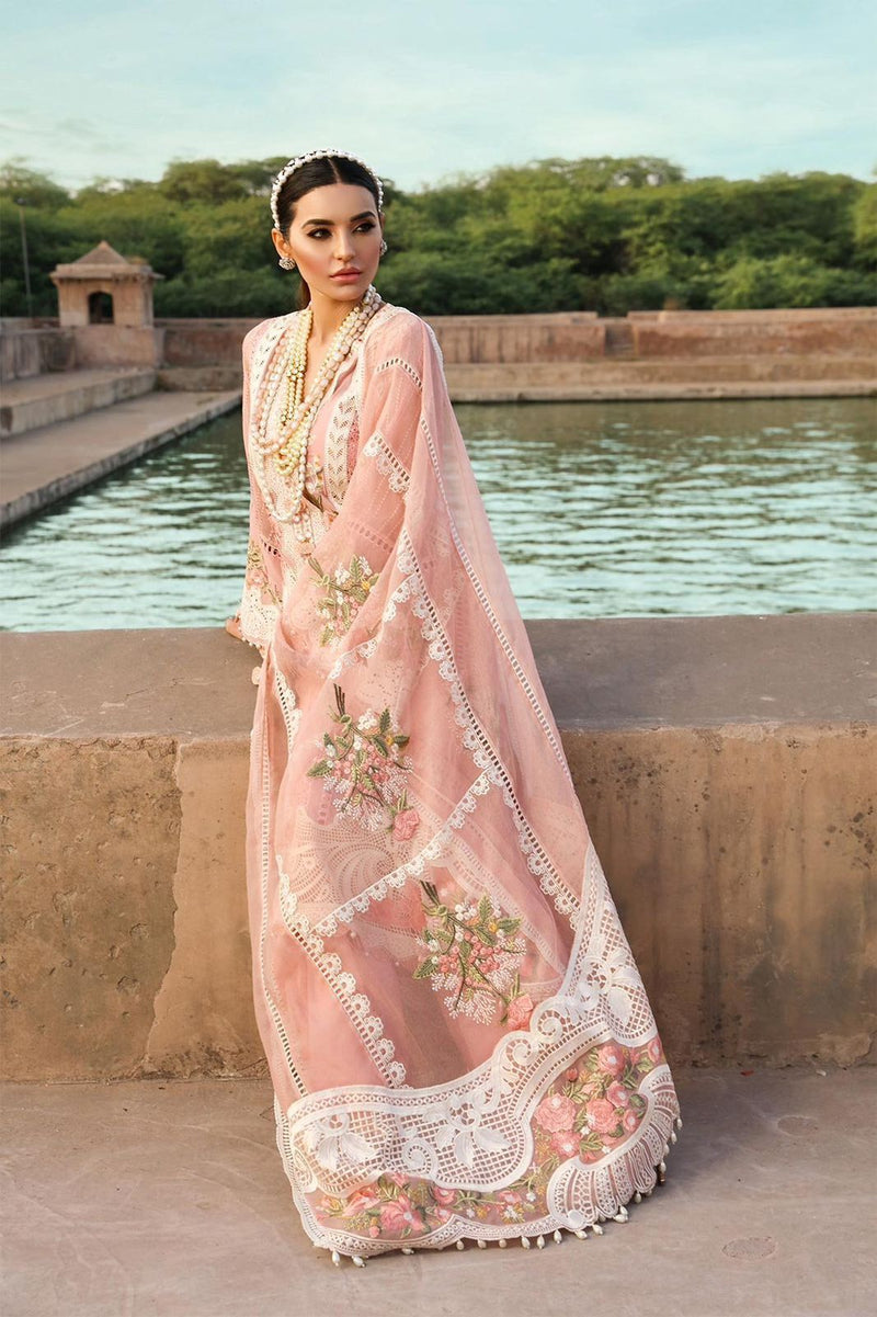 Luxury Embroided Lawn 3pc Organza Duppata