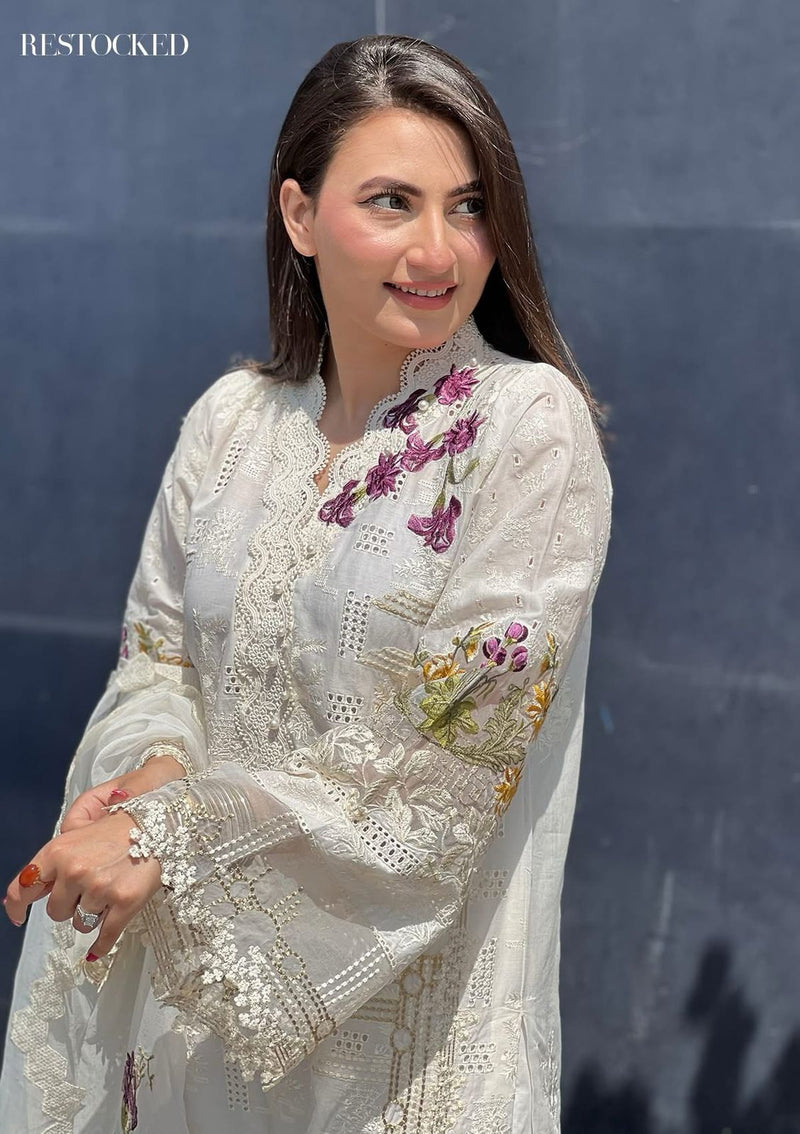 PREMIUM Designer 3PC Embroided Lawn - MJ140