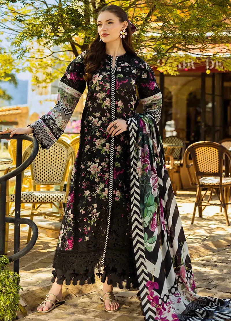 DESIGNER 3PC Embroided chicken Lawn - MI394