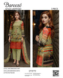 (10 Designs) BAREEZE EMBROIDED PREMIUM LAWN 3PC #DZ98007