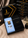 J. Pair offer Suit & SHAWL Matching- Sky & Black