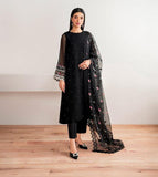 PREMIUM DESIGNER 3PC EMBROIDED CHIFFON- MSJ216