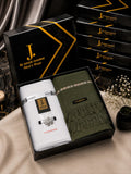 J. Pair offer Suit & SHAWL Matching- Off White & Green
