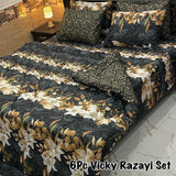 6Pcs – King size vicky razai Set (Filled)