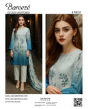 (10 Designs) BAREEZE EMBROIDED PREMIUM LAWN 3PC #DZ98007