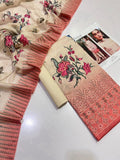 (10 Designs) BAREEZE EMBROIDED PREMIUM LAWN 3PC #DZ98007