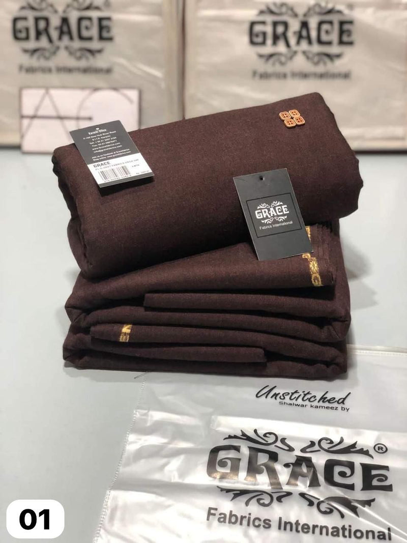 GRACE PREMIUM MENS WHOOL - Hot Brown (Clearance sale)