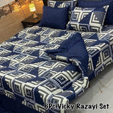 6Pcs – King Size Vicky Razai Set (Filled)