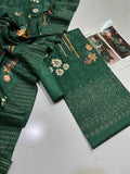 (10 Designs) BAREEZE EMBROIDED PREMIUM LAWN 3PC #DZ98007