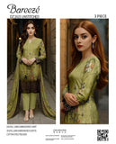 (10 Designs) BAREEZE EMBROIDED PREMIUM LAWN 3PC #DZ98007