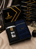 J. Pair offer Suit & SHAWL Matching- Black & Blue