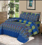 FIG QUILTED BEDSPREAD SET - 5 PCS