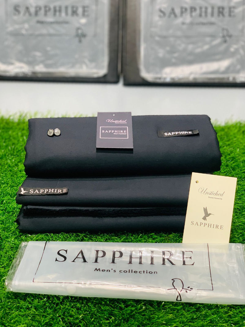 SAPPHIRE PREMIUM SOFT LUXURY COTTON-Jet Black